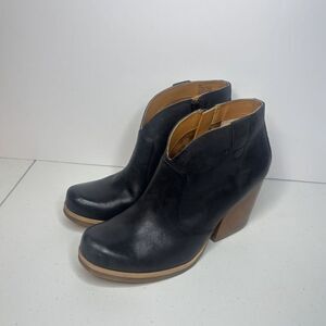 Black Leather Ankle Boots